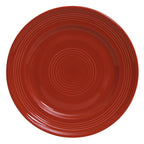 Thumbnail image #1 for Tuxton China Concentrix CQA-104 Ceramic Plate, 10-1/2" Diameter, Round, Wide Rim 1 Dozen