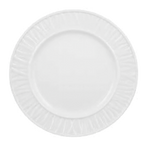 Thumbnail image #1 for Vertex China Grass Valley GV-16 Porcelain Plate, 10-5/8" Round, Embossed Rim, Polished Foot 1 Dozen