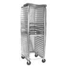 Thumbnail image #1 for Lockwood Manufacturing VRC-1/2 Clear Vinyl Half-Height Rack Cover, 12 mil, 23"W x 28"D x 29"H, 2 Zippers, End Loading