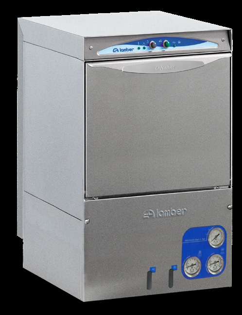 Product image #2 for Lamber DSP3DPS Door-Type Glass Washer with 16" x 16" Rack and Drain Pump