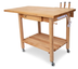Thumbnail image #4 for John Boos Boos Block Deluxe Maple Culi Cart Island Work Table with 1-1/2-Inch Edge Grain Top, Drop Leaf, Drawer and Casters