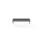 Thumbnail image #1 for Atosa USA, Inc. SWS1248/304 Wall-Mounted Shelf, 48"W x 12"D x 10"H, 18 Gauge 430 Stainless Steel, 2 Brackets