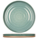 Thumbnail image #1 for Tableware Solutions USA Basalt, Cosy & Trendy 3945027 Round Ocean Green Stoneware Plate, 10.2 in, Deep Rim Case of 6