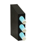 Thumbnail image #1 for Cal-Mil 24064-3-13 3-Section Cup Dispenser, Black ABS Plastic, 5.25"W x 16.5"D x 22"H