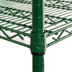 Thumbnail image #1 for GSW USA WSE-P86 Wire Shelving Post, 86 in H, Stationary, Green Epoxy-Coated, with Cap and Leveling Foot