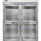Thumbnail image #1 for Continental Refrigerator 2RENSAPTHD-GD-SD 2-Section Pass-Thru Reach-In Refrigerator, 57"W, Glass Front/Solid Rear Doors, Self-Contained