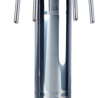 Thumbnail image #5 for Micro Matic USA Finnesse DS-144-PSS-W Countertop Air-Cooled Single-Column Wine Font with 4 Polished 304 Stainless Steel Side-Pull Faucets