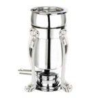 Thumbnail image #1 for Eastern Tabletop Queene-Anne 3101QA-SS 2 qt Stainless Steel Petite Marmite Soup Chafer with Lift-Off Cover