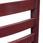 Thumbnail image #2 for Oak Street Metalwood CM-234W-MH Stackable Metal Ladder-Back Dining Chair with Upholstered Seat, Mahogany Finish