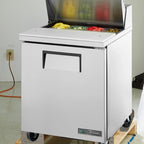 Thumbnail image #5 for True Mfg. - General Foodservice TSSU-27-08-HC 27-Inch 8-Pan Sandwich/Salad Prep Table with 1 Door, Self-Contained Refrigeration and Cutting Board
