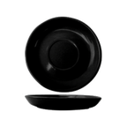 Thumbnail image #1 for International Tableware Cancun CA-36-B Black Ceramic Saucer, 5-1/8" Round, Rolled Edge Case of 3 Dozen