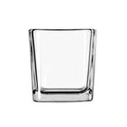 Thumbnail image #1 for Libbey Votive 5474 Clear Glass Cube Votive Candle Holder, 7-1/2 oz., 3-1/8" H