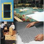 Thumbnail image #1 for Cactus Mat Poly-Lok 2557STD-COLOR Interlocking Vinyl Drainage Floor Mat Tile, 12" x 12", 3/4" Thick