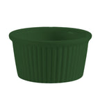Thumbnail image #1 for CAC China Rkf RKF-3-G Green Ceramic Fluted Ramekin, 3 oz., 3" Diameter x 1-1/2"H Case of 4 Dozen