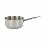Thumbnail image #1 for Tuxton China Tuxsteel RSST-128 4 qt Stainless Steel Sauce Pan, Induction Ready, Welded Handle, Straight Sides