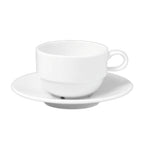 Thumbnail image #1 for Steelite International Tria, Simple Plus 6352MP62 Round Porcelain Coffee Cup Saucer, 6" Case of 2 Dozen