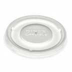 Thumbnail image #1 for Dinex Turnbury DX30008714 Disposable Lid for 3000 8 oz Mug and 3200 5 oz Bowl, Translucent