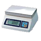 Thumbnail image #1 for Alfa International CAS ASW-50WR Commercial Water-Resistant Portion Control Scale, 50 lb x 0.02 lb, 9 x 7.5 in Stainless Steel Platform