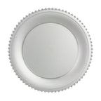 Thumbnail image #1 for Ten Strawberry Street Lacquer LACQ-BLMNT-MSLV 13-Inch Round China Charger Plate, Belmont Matte Silver Case of 24
