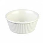 Thumbnail image #1 for Thunder Group ML533B1 Bone Melamine Fluted Ramekin, 3-1/2 oz Case of 24 Dozen