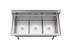 Thumbnail image #12 for KoolMore 81-Inch Three-Compartment Commercial Sink with Right Drainboard