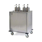 Thumbnail image #1 for Lakeside Manufacturing EZ Serve 70220 Condiment Cart, 33"W x 27-1/2"D x 47"H, 4 Manual Pumps, 2-Product Dispensing