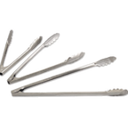 Thumbnail image #1 for Alegacy Foodservice Products Economy 8512 12" Stainless Steel Heavy-Weight Spring Tongs, Scalloped Edge Case of 12