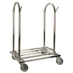 Thumbnail image #1 for AllPoints Foodservice Parts & Supplies Teknor Apex 2801386 Floor Mat Utility Cart, 500 lb Capacity, Removable Handles, 4 Casters (2 with Brakes)