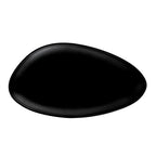 Thumbnail image #1 for CAC China Shelton XSTN-351-K Triangular Melamine Platter, 15-3/8"W x 8-1/2"D x 1-1/4"H, Wide Coupe, Matte Black 1 Dozen