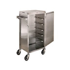 Thumbnail image #1 for Lakeside Manufacturing 854 Stainless Steel 6-Tray Delivery Cart, 16" x 22" Tray Capacity