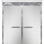 Thumbnail image #1 for Continental Refrigerator Designer Line DL2WI-SS-RT-SD-GD Roll-Thru Two-Section Warmer, Stainless Steel Interior & Exterior, Solid/Glass Doors