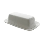 Thumbnail image #1 for Ten Strawberry Street Whittier WTR-34 Porcelain Rectangular Butter Dish with Cover, 7-3/4 x 4-1/8 in. Case of 12