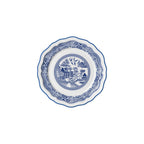 Thumbnail image #1 for Steelite International Folio, Porcelain 62548FP813 6-1/2" Round Porcelain Rim Plate, Adelina Willow Blue, Scalloped Edge Case of 2 Dozen