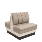 Thumbnail image #1 for ATSMFG ATS AT&S-ADD-LXL36-6CH GR7 Alex Laminate Deuce Booth, single, 30" long x 36" high, 6-channel back, Laminate Trim, removable sinuous spring
