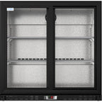 Thumbnail image #8 for Koolmore BC-2DSL-BK Two-Section Back Bar Refrigerator, 7.4 Cu. Ft., Black, Sliding Glass Doors