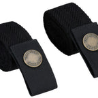 Thumbnail image #1 for Chef Works XNS08-BLK-0 Half Bistro Apron Straps, Unisex, Black, Snap-Tab Crossback