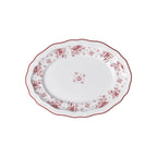 Thumbnail image #1 for Steelite International Folio, Porcelain 62559FP818 Porcelain Oval Platter, Camille Maroon, 9" x 6.75" x 0.875" Case of 2 Dozen