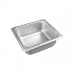Thumbnail image #1 for CAC China STPS-S25-2 1/6-Size Stainless Steel Steam Pan, 2-1/2" Deep, Solid, 25 Gauge Case of 72
