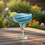 Thumbnail image #2 for Ten Strawberry Street Malibu 7MCR344 Hand-Blown Mexican Margarita Glass, Stemmed, Non-Tempered Case of 6