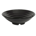 Thumbnail image #1 for G.E.T. GET ML-73-BK . . Round Melamine Bowl, 2 qt., 10" Diameter x 3"H, Black, with Rubber Feet Case of 12