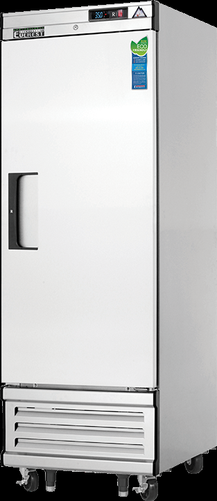 Product image #5 for Everest Refrigeration EBR1 27-Inch Wide One-Section Reach-In Refrigerator, 21.0 Cu. Ft., Bottom-Mounted Self-Contained, Solid Self-Closing Door