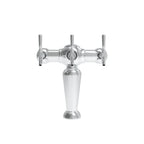 Thumbnail image #1 for Micro Matic USA BRIG3-SS-GLY Glycol-Cooled Stainless Steel Beer Dispensing Tower, 1 Column, 3 Faucets