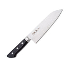 Thumbnail image #1 for Korin Inc Masamoto HMA-MOSA-180 Santoku Knife, 7" Blade, Right-Handed, 70/30 Beveled, Forged Molybdenum Steel, Composite Wood Handle