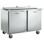 Thumbnail image #1 for Traulsen Dealer's Choice UST4812-LL Two-Section 48-Inch Prep Table Refrigerator, 2-Door, Stainless Steel, 12-Pan Top