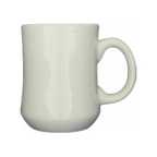 Thumbnail image #1 for International Tableware Cancun RM-P-AW 8 oz Ceramic Mug, American White, Round with Handle Case of 3 Dozen