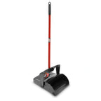 Thumbnail image #1 for Libman Commercial 918 Lobby Dust Pan, 12" x 36"H Open, Molded Teeth, Locks Upright, Red Steel Handle Case of 2