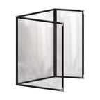 Thumbnail image #1 for Risch Deluxe TEDQ 8.5X11-LEATHERETTE Vinyl Triple-Fold Menu Cover, 8-1/2 x 11 Inch, 6-View Case of 24