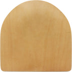 Thumbnail image #1 for Oak Street SLSEATWOODIMP-NT Wood Replacement Bar Stool Seat, Natural Clear Coat, 16.625" D x 17.25" W x 0.6875" Thick