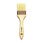 Thumbnail image #1 for Browne USA Foodservice 61200-2 2-Inch Flat Pastry Brush, Sealed ABS Ferrules, Pure Boar Bristle, Wood Handle