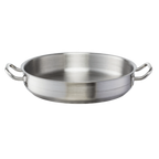 Thumbnail image #1 for Libertyware SSBZR16 14 qt Stainless Steel Brazier, 16" Diameter, Aluminum-Clad Bottom, Without Cover Case of 4